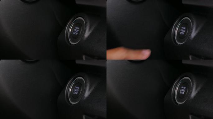 按下车内的电源按钮。