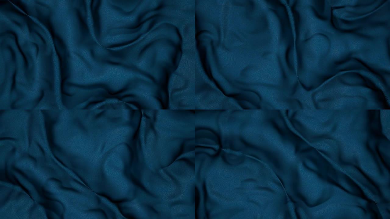 蓝色丝绸面料视频。