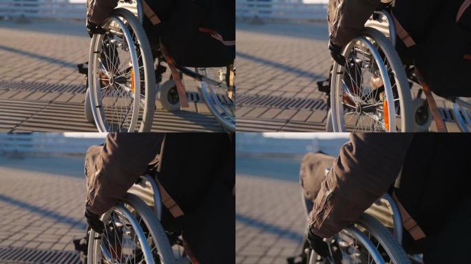 固定的身体底部和轮椅的必要性，成年残疾人
