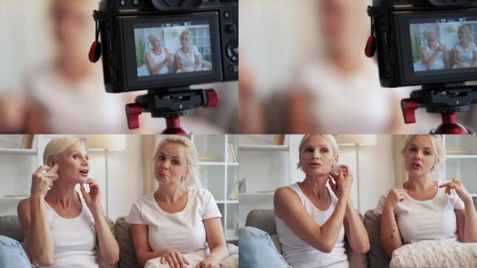 护肤教程视频博客资深女性刮痧