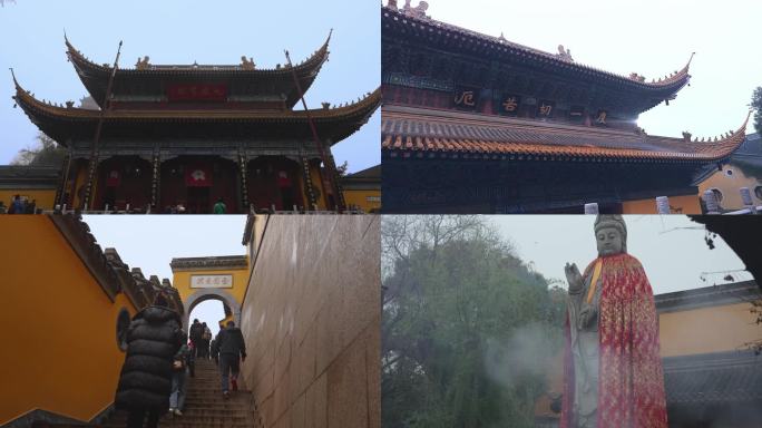 细雨绵绵金山寺