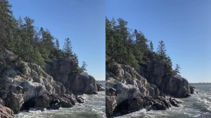 岩石虚张声势海景