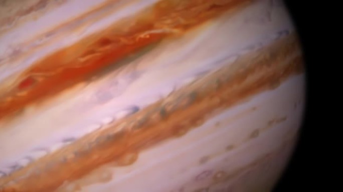 木星和大气层的运动。3DCG特写纹理取自美国国家航空航天局