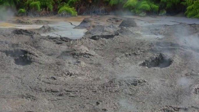 新西兰罗托鲁瓦的热泥浆池