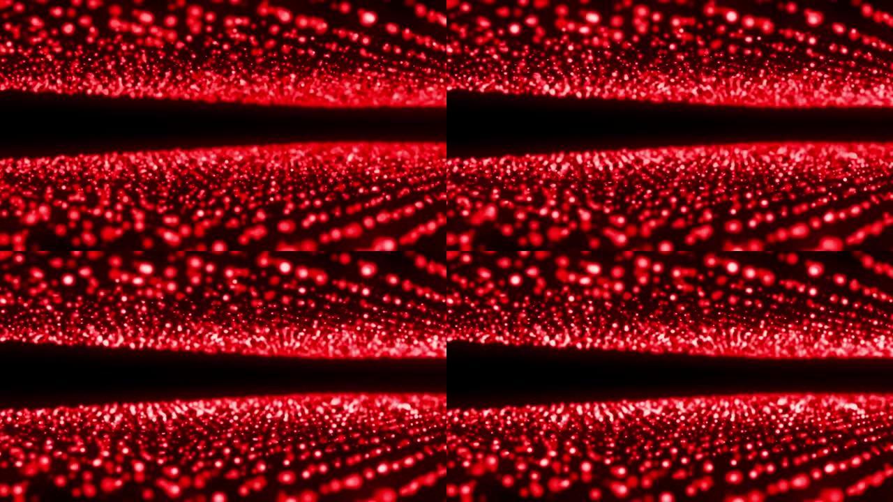 透视粒子抽象背景红色