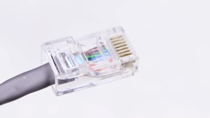 互联网网络连接器，rj45.Unified连接器8P8C。数据互联网电缆。用于互联网网络连接的局域网
