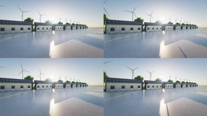 绿色电力能源充电站的概念和背景。