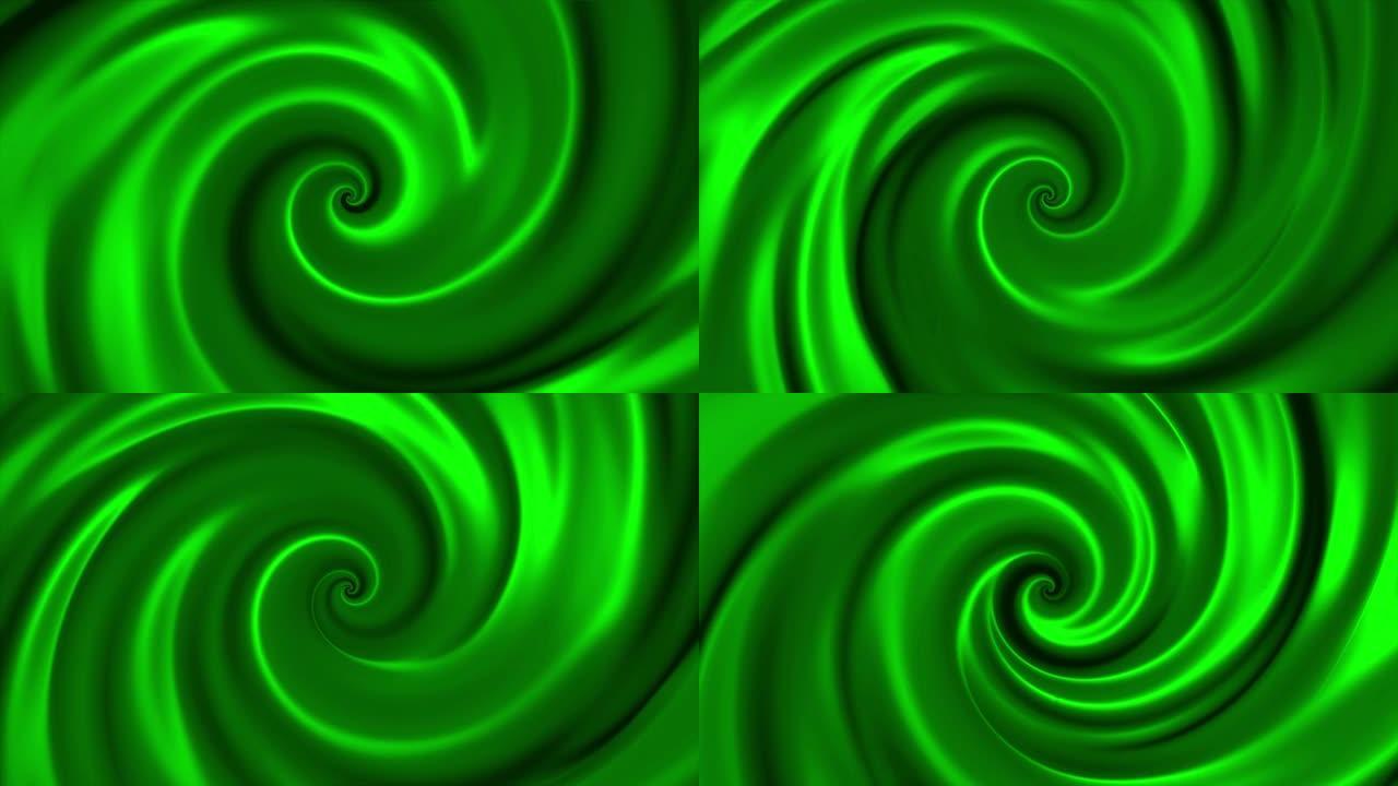螺旋背景与催眠效果绿色