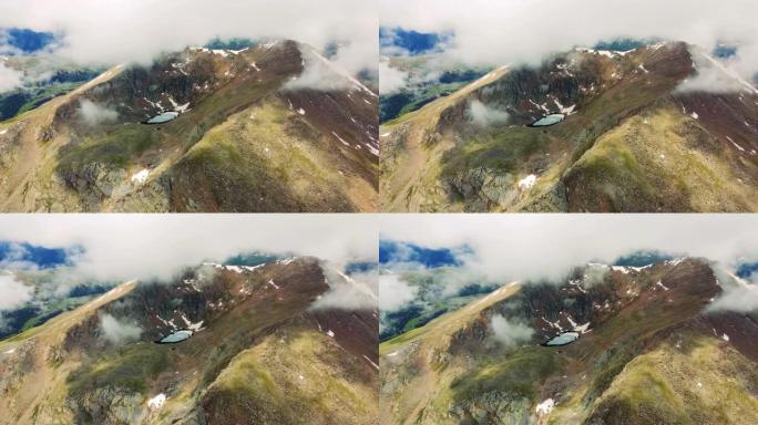 从科罗拉多州埃文斯山鸟瞰风景