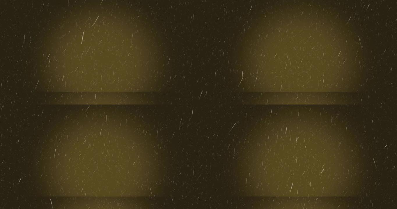 棕色背景上的复制空间下的雪的动画
