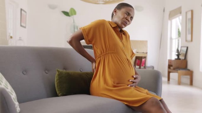 怀孕期间背痛的非洲裔美国孕妇