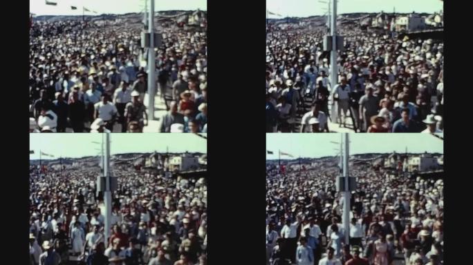 英国1960，人群众多