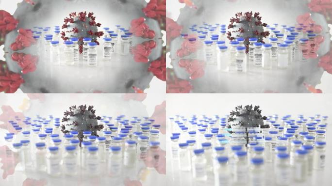 COVID-19冠状病毒omicron变种第三次接种三针注射器