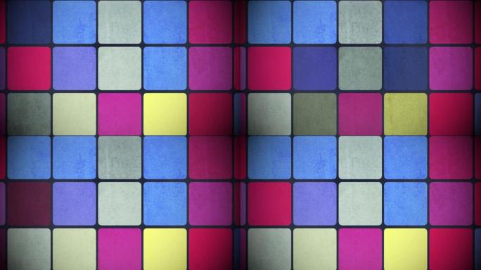 抽象彩色几何正方形图案