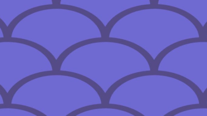 重复重叠的紫色曲线动画，在浅紫色背景上滚动