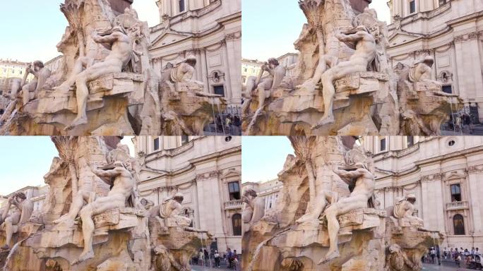 四河之泉，意大利罗马纳沃纳广场