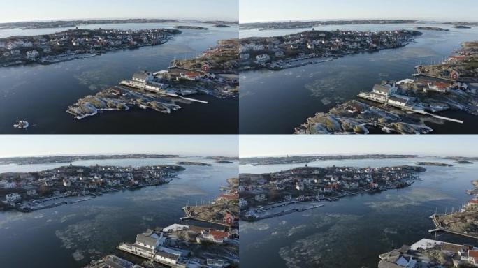 瑞典西海岸的无人机拍摄。