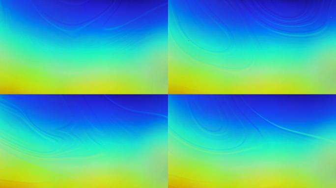 宏特写运动表面肥皂泡。蓝色，彩虹霓虹灯流动的液体波抽象运动背景。现代流体渐变混合生动时尚的霓虹色。鲜