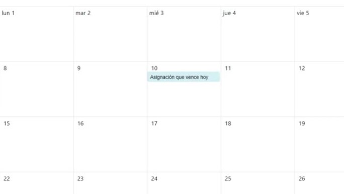 西班牙语。在待办事项列表中创建作业截止日期的计划日历提醒。在个人组织者记事簿中创建工作或学校项目提醒