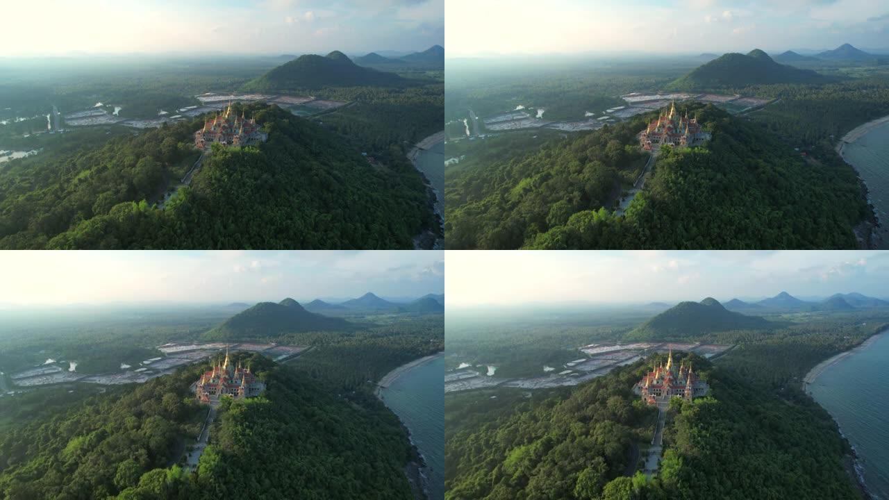 泰国Prachuap Khiri Khan的Phra mahathe chedi Pakdee Pr