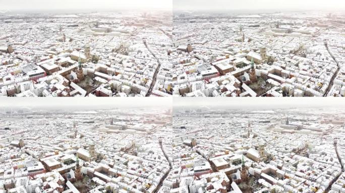 白雪覆盖的哥本哈根
