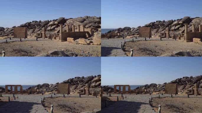 卡拉布沙神庙在努比亚的一个岛屿上，毗邻埃及阿斯旺的纳赛尔湖。