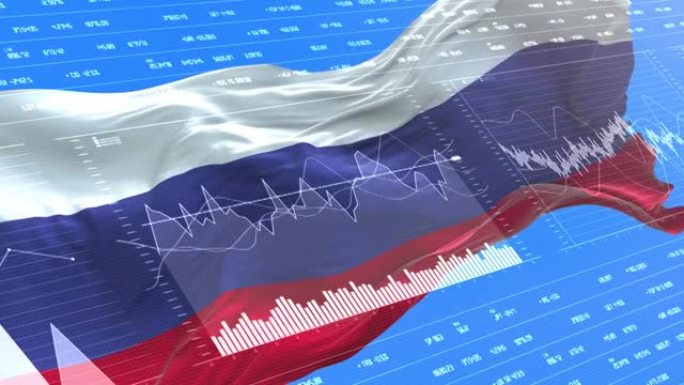 俄罗斯国旗-国家报告，图表，数据，信息图表