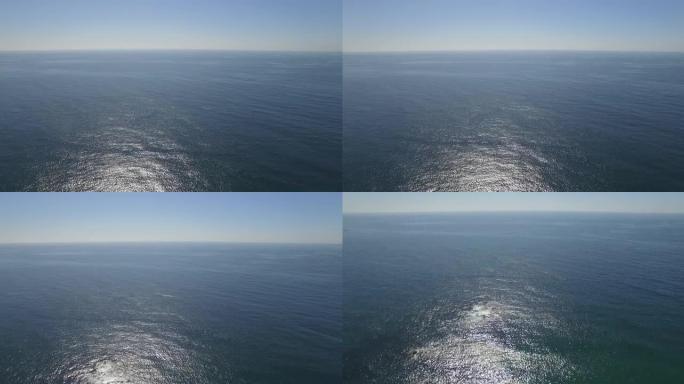 加利福尼亚海岸线马里布蓝色苏打水附近的天线海洋