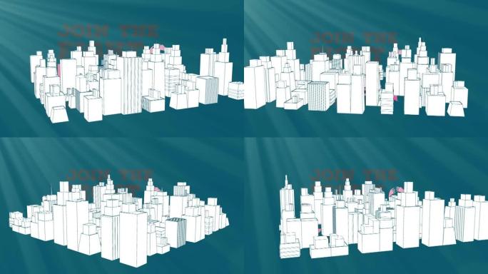 3d城市景观绘图上加入战斗文本的动画