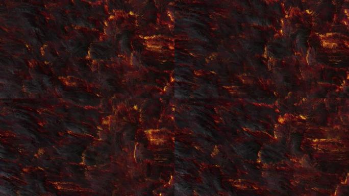 红矮星。火热的背景。地狱般的黑暗结构。磁场中的热核环境。魔法抽象。循环。