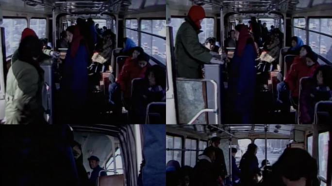80年代北京街景坐公交