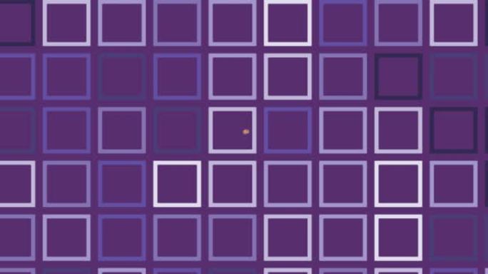 紫色移动几何背景上的销售文本动画