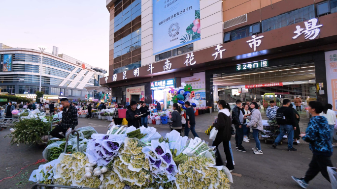 昆明斗南花市繁忙A