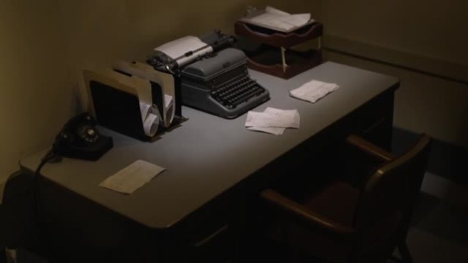 20世纪60年代办公室打字机工作区