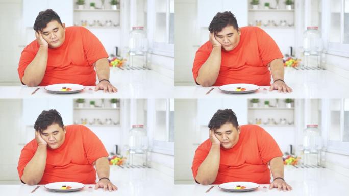 少吃沙拉的不快乐肥胖男人