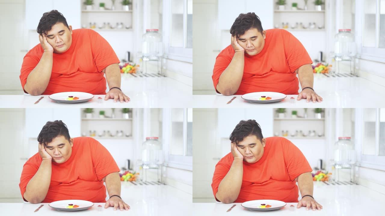 少吃沙拉的不快乐肥胖男人