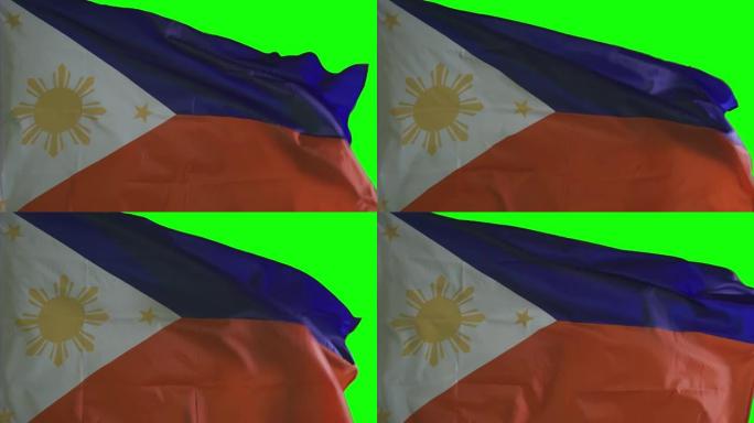 菲律宾国旗在演播室飘扬