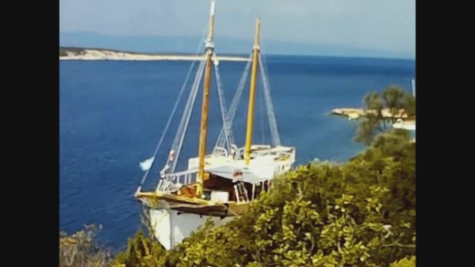 克罗地亚1976，赫瓦尔港口景观