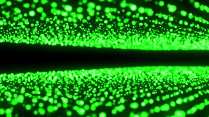 透视粒子抽象背景绿色