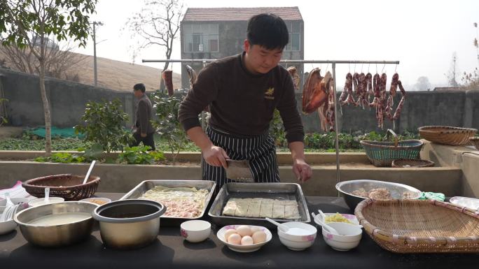 做饭 做菜 农村做饭 年夜饭 过年团聚