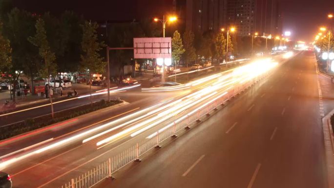 夜景车流延时