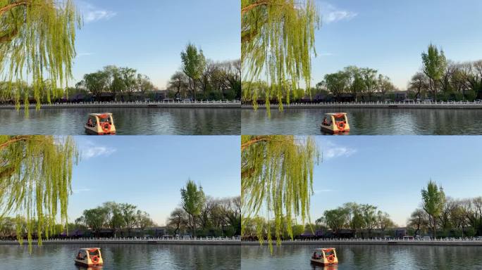 北京后海公园划船