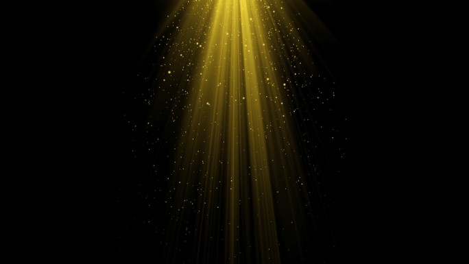 金色光效光束唯美粒子带通道