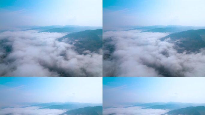四川山区云海平流雾1