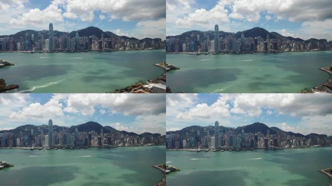 大湾区香港维多利亚港航拍宣传片