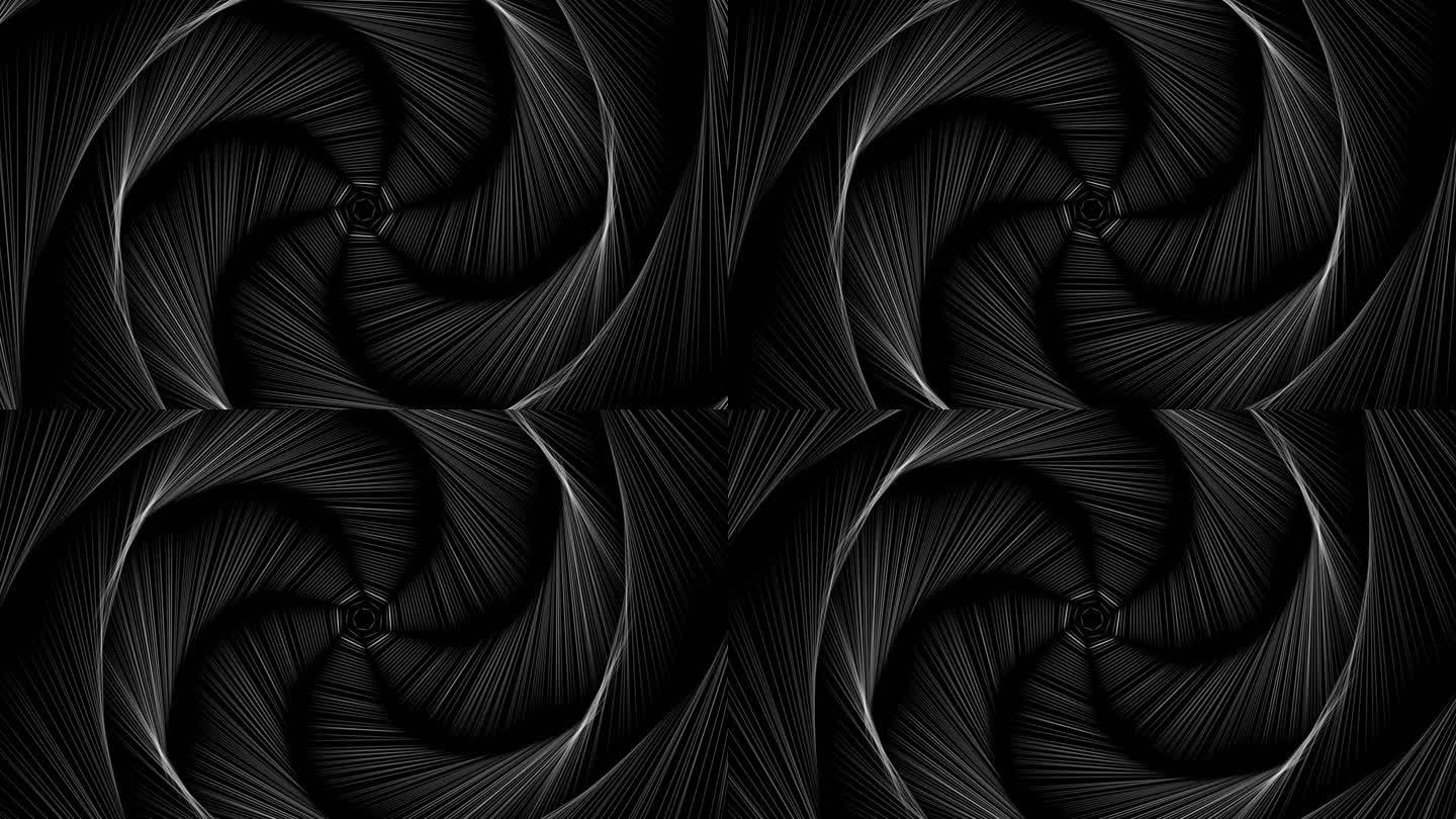 4K无限循环抽象螺旋线背景