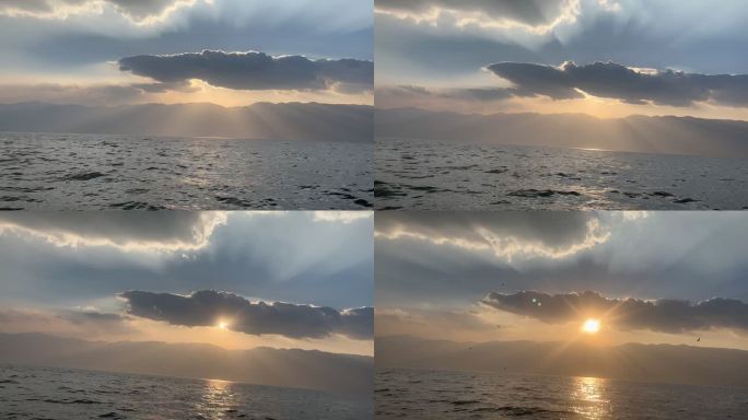 大理洱海日落