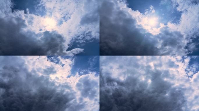 晴转阴乌云笼罩天空丨4K丨延时摄影