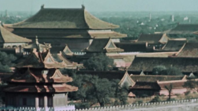 上世纪老北京故宫紫禁城历史老视频