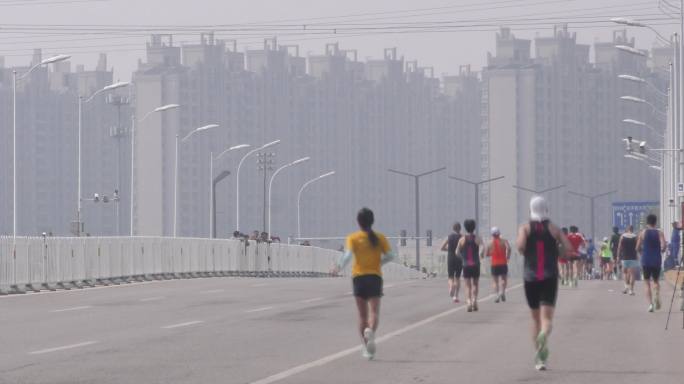 通州马拉松赛跑体育运动城市副中心健康北京